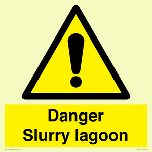 Danger Slurry lagoon